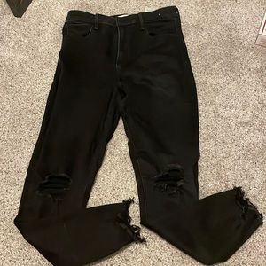 Abercrombie and Fitch black skinny jeans